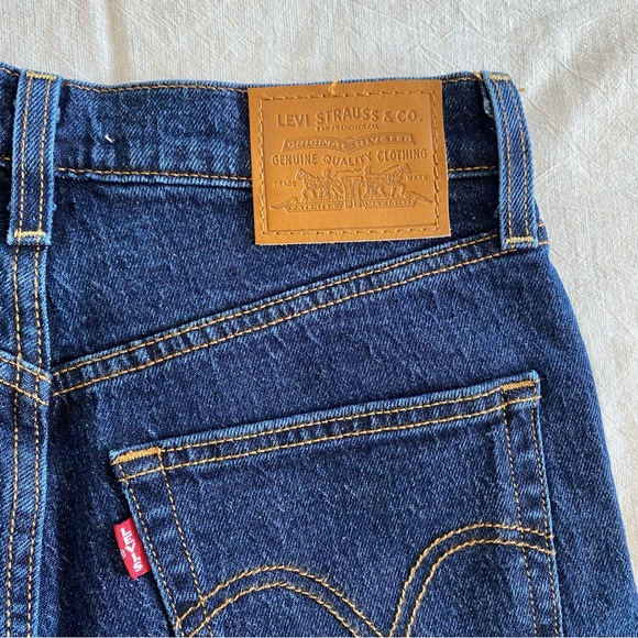 Levis Premium Straight Ribcage Ankle Denim Jeans Sz 26 - Picture 10 of 12